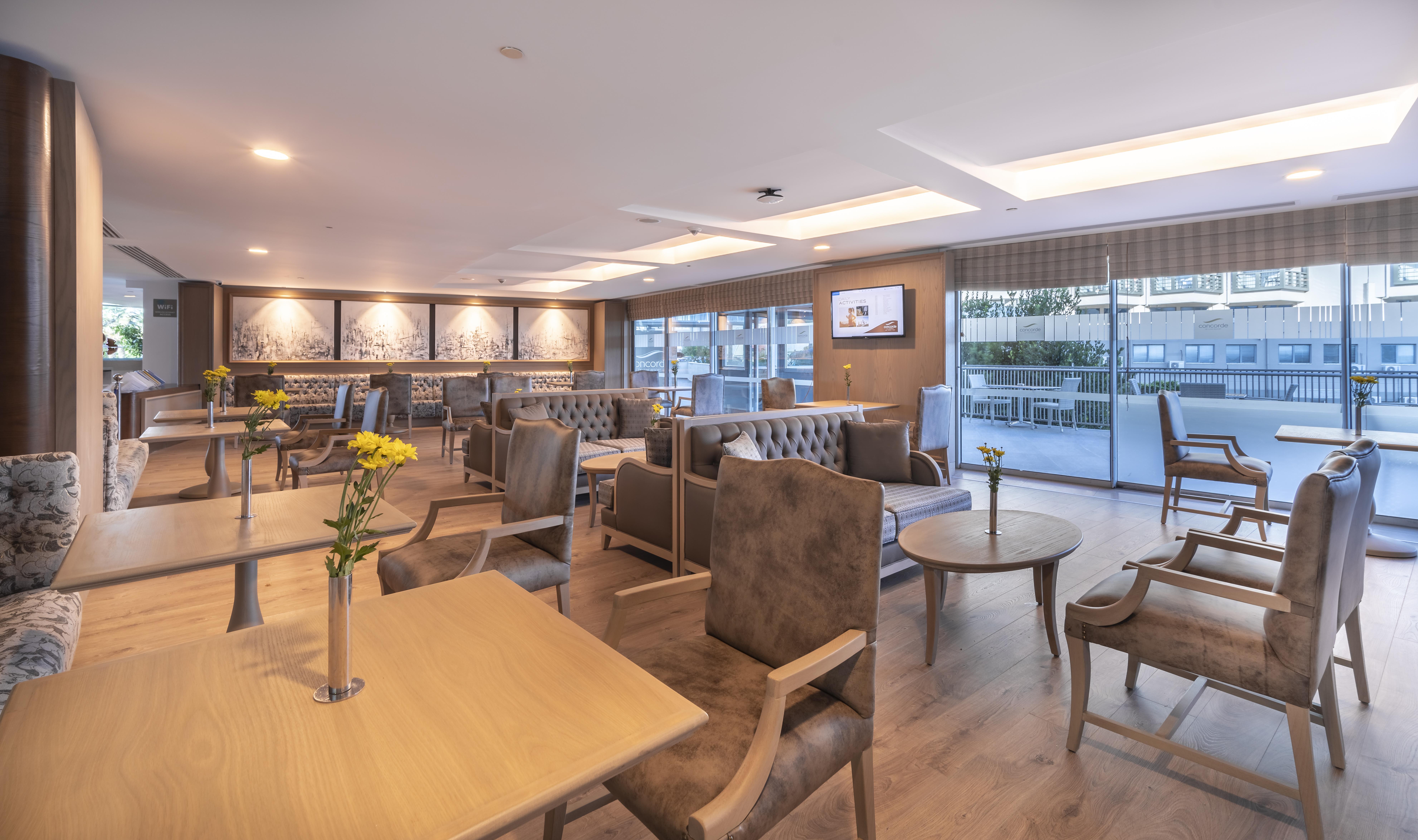 Concorde De Luxe Resort Antalya Exteriér fotografie The lounge at the airport
