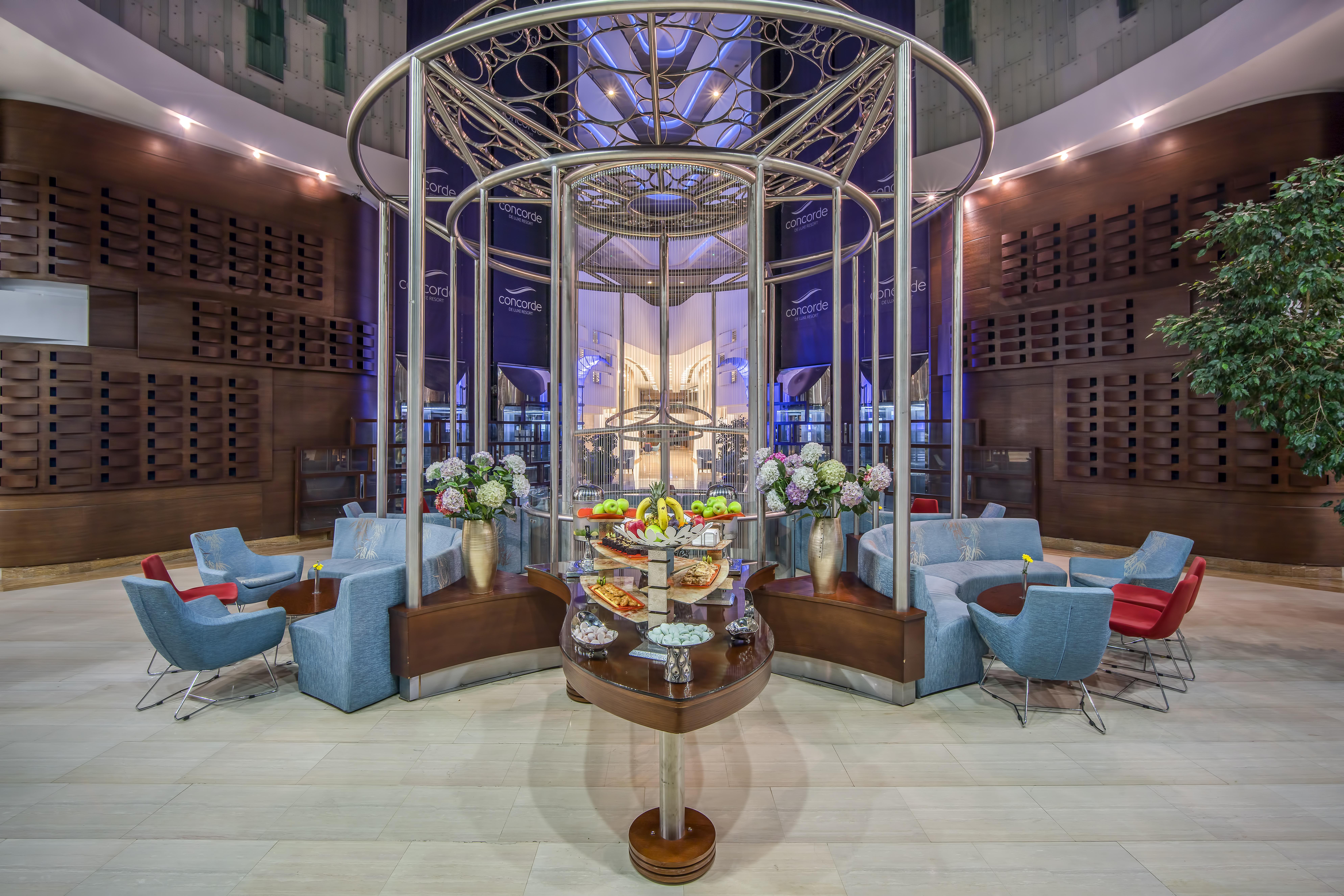 Concorde De Luxe Resort Antalya Exteriér fotografie The lounge at the airport